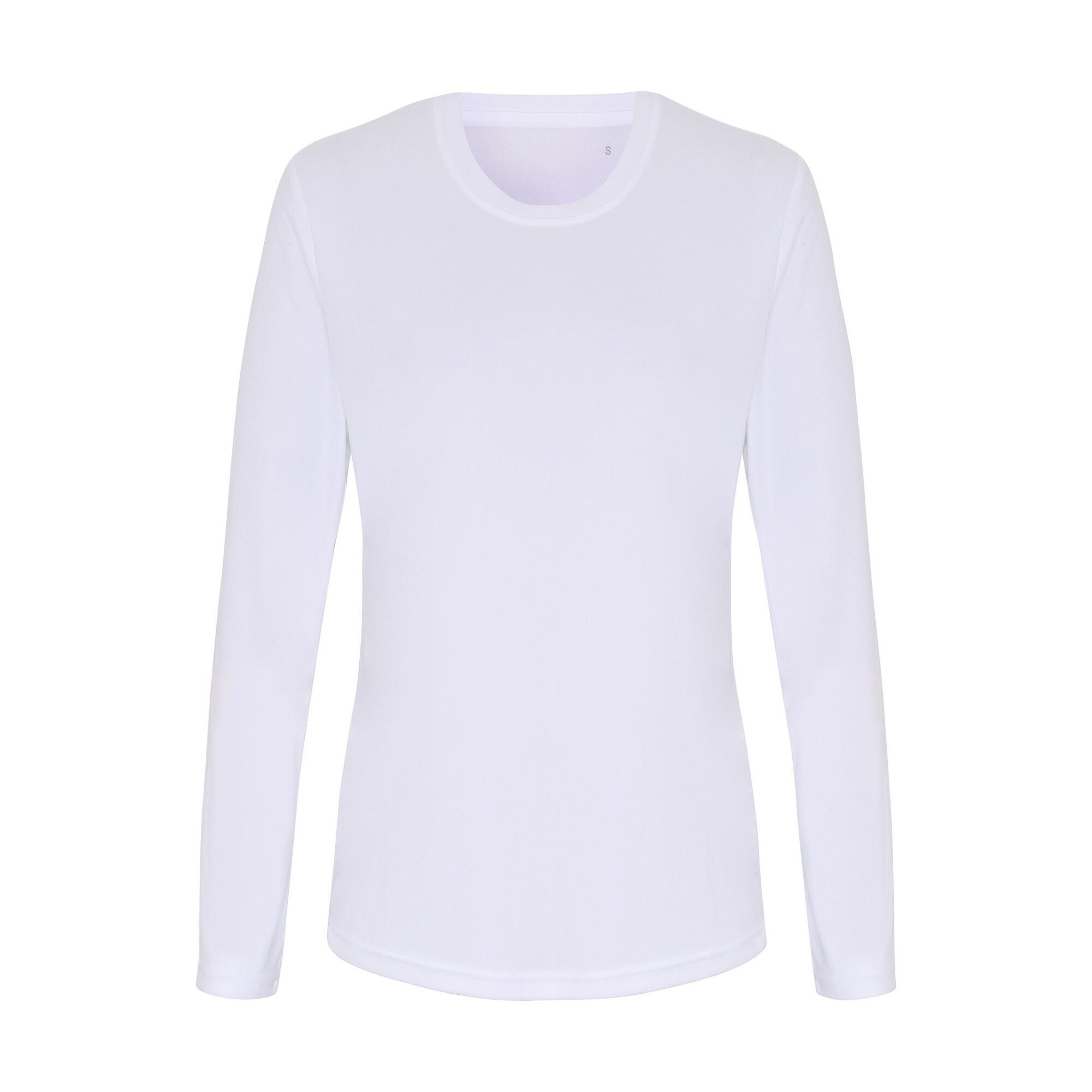 TRIDRI Womens/Ladies Long Sleeve Performance TShirt (White)