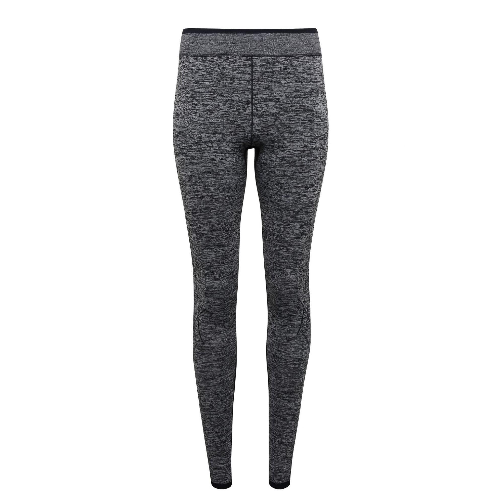 TRIDRI Womens/Ladies Seamless 3D Fit Multi Sport Performance leggings (Charcoal)