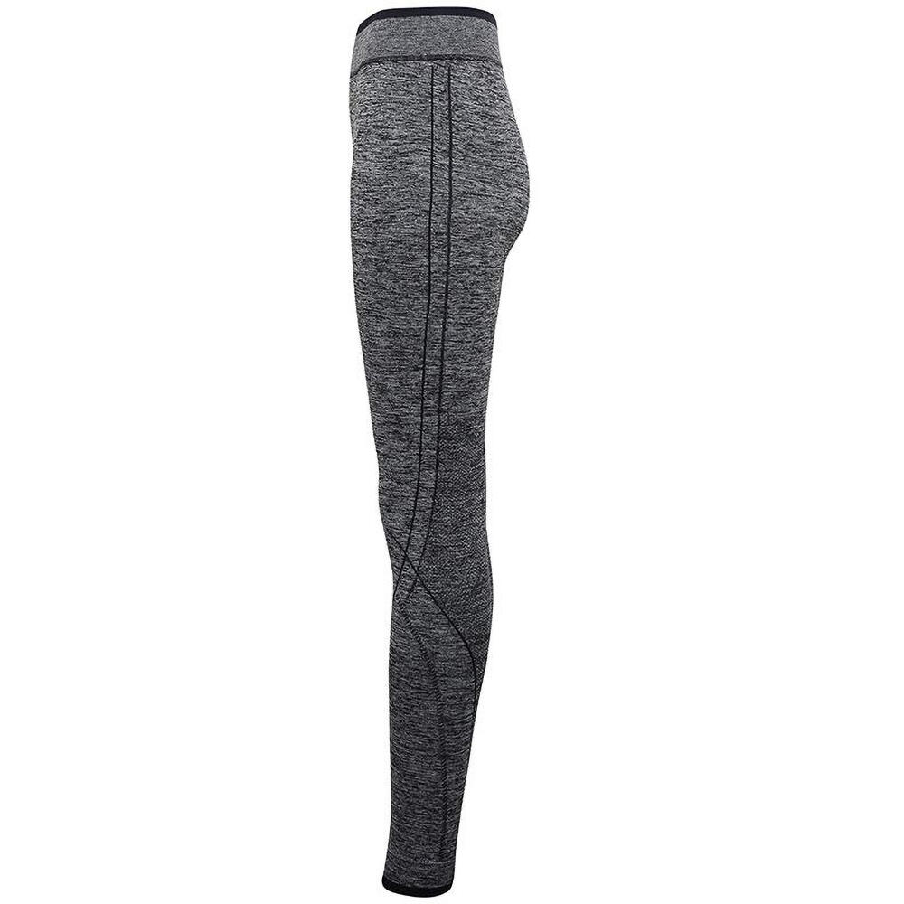 PerformanceLeggings 3DFit, nahtlos Damen Anthrazit 3/4