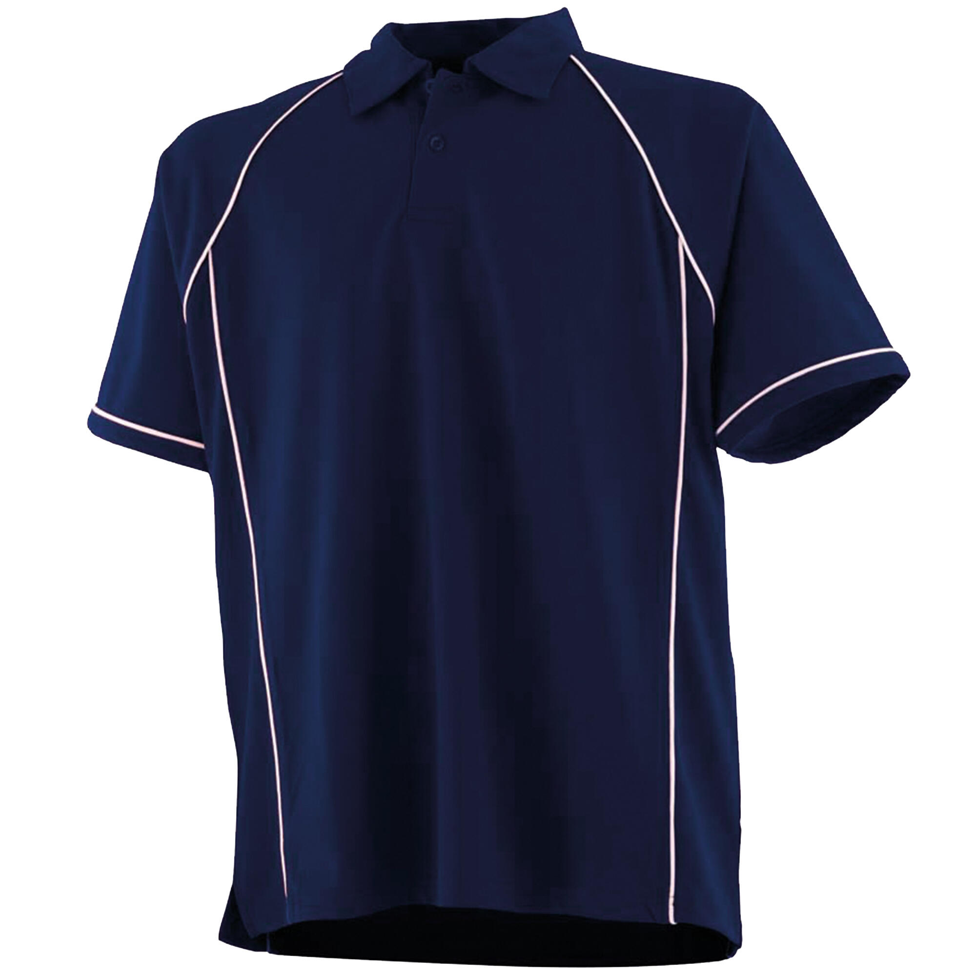 navy blue / white