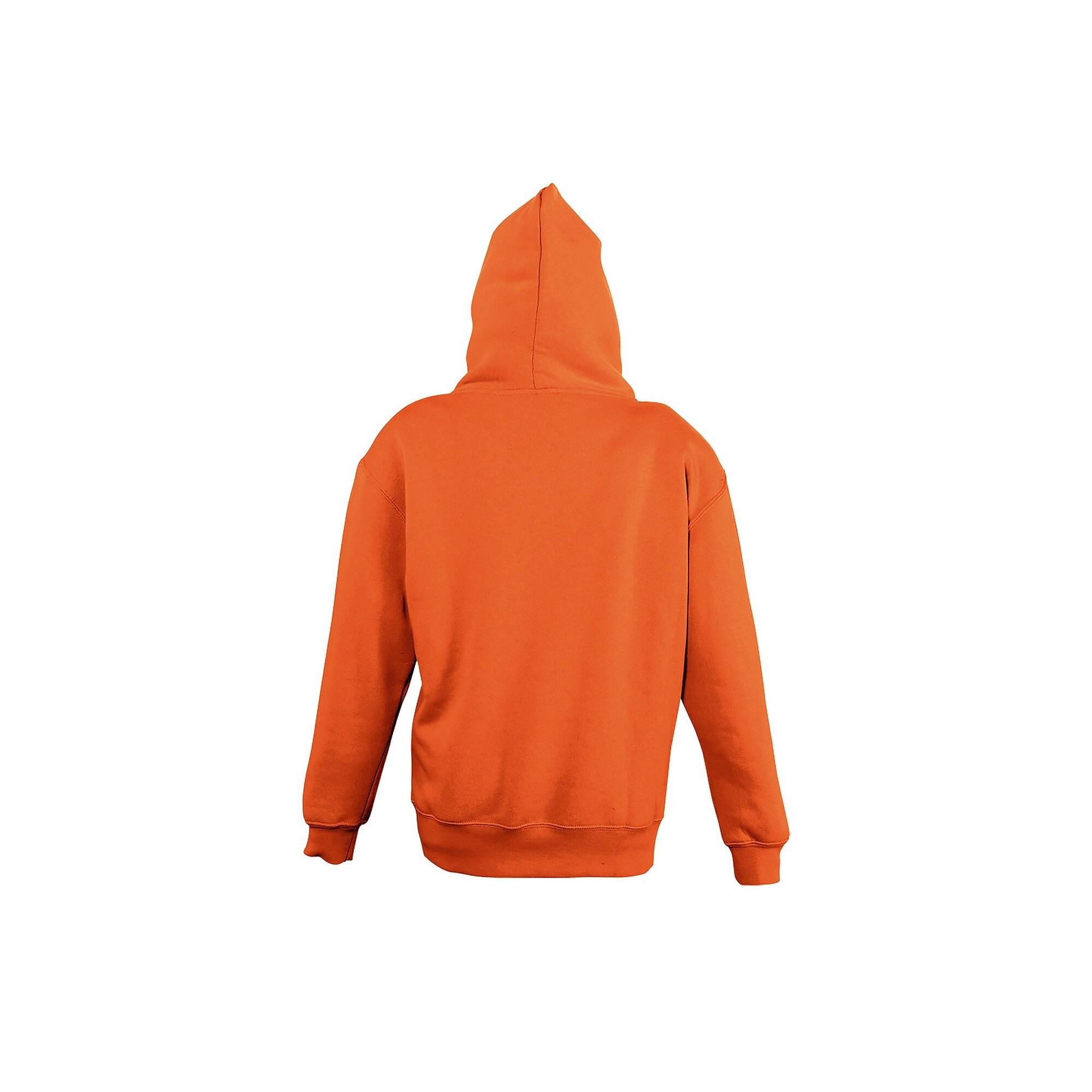 Childrens/Kids Slam Hooded Sweatshirt (Orange) 2/4