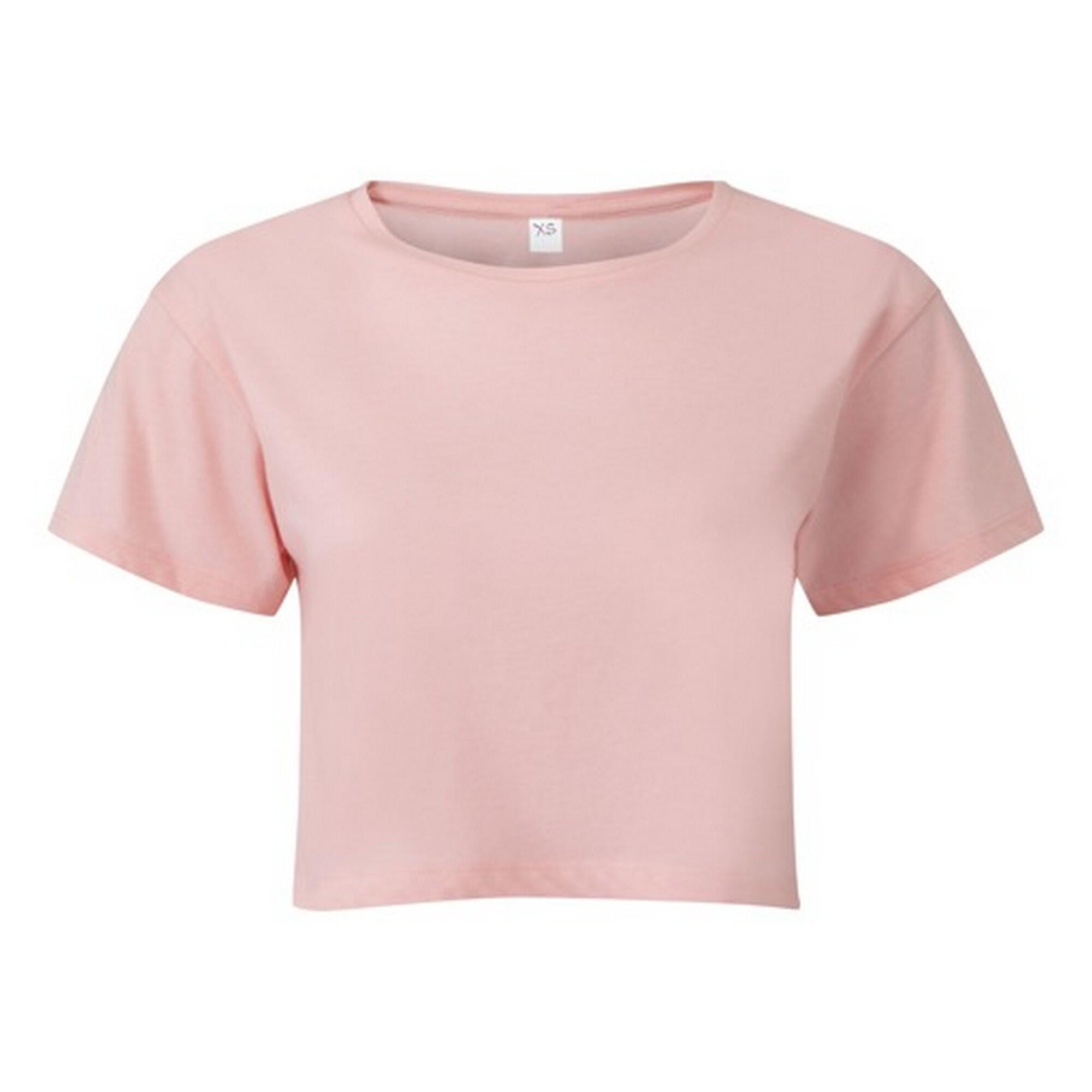 TRIDRI Womens/Ladies Crop Top (Light Pink)