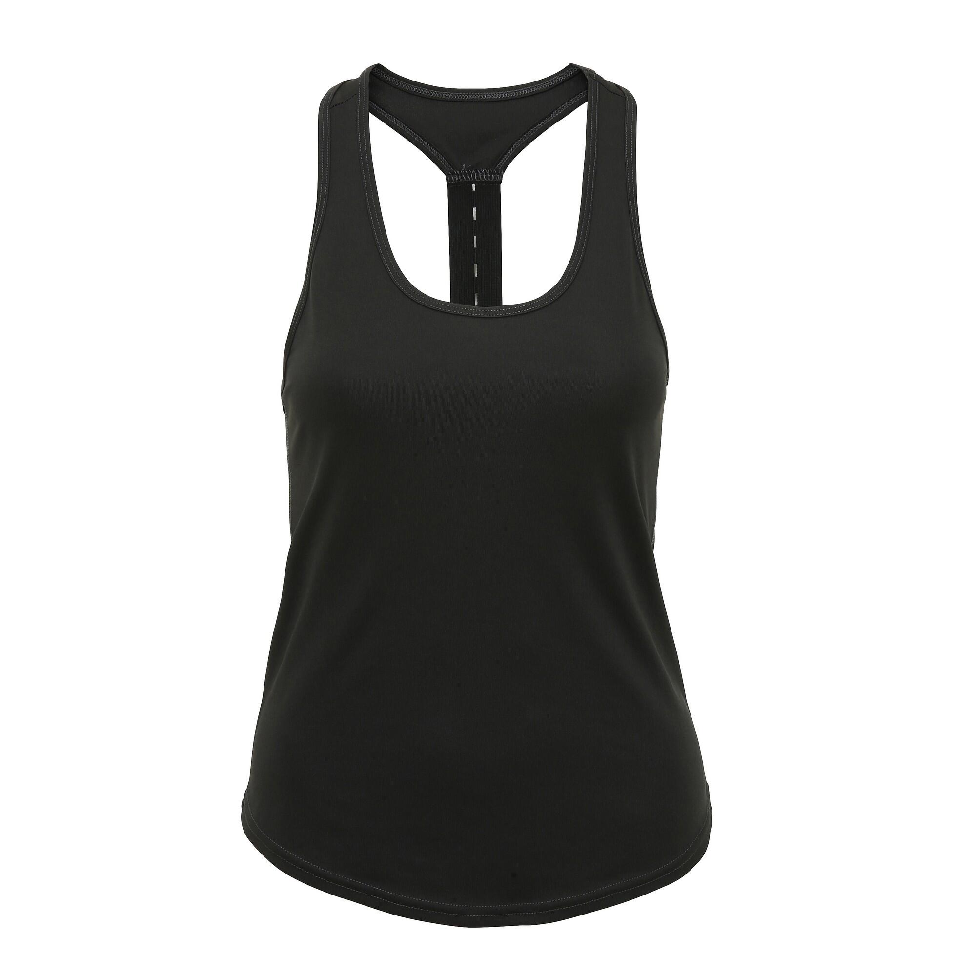 Tri Dri Women's sports tank top (Dark grey)