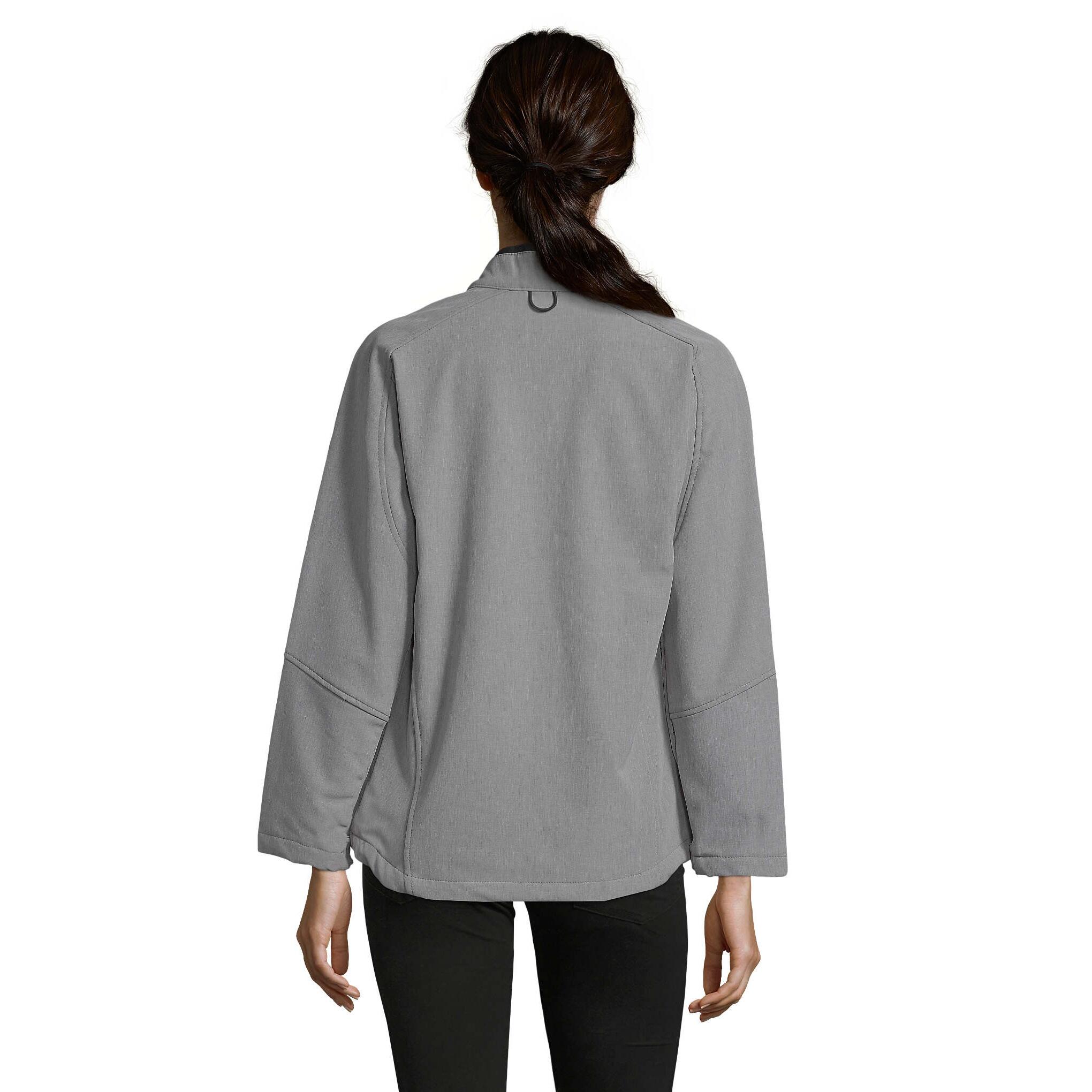 Giacca Softshell Donna SOLS Roxy Grigio Screziato 3/7
