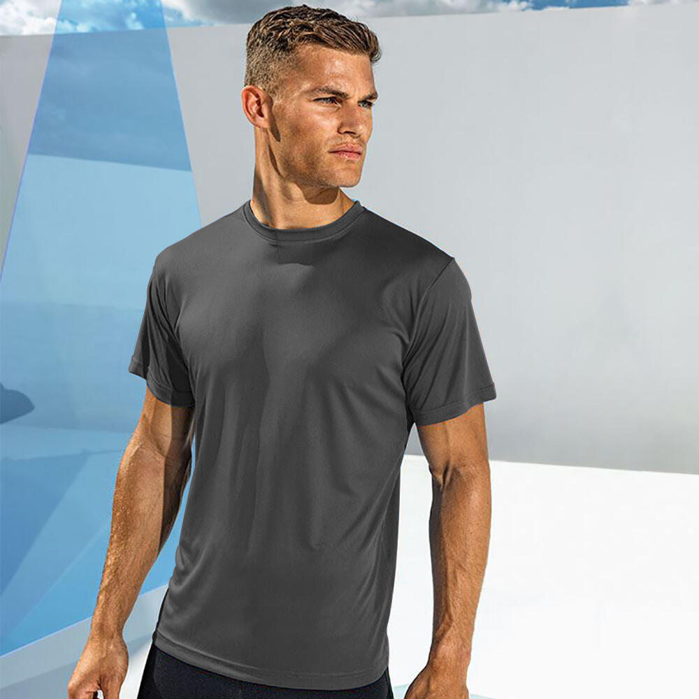 Tri Dri Fitness TShirt, kurzärmlig Herren Anthrazit 2/2
