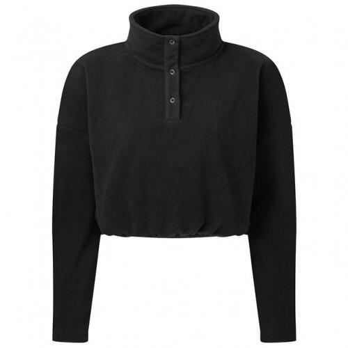 Women's short fleece top (Black)