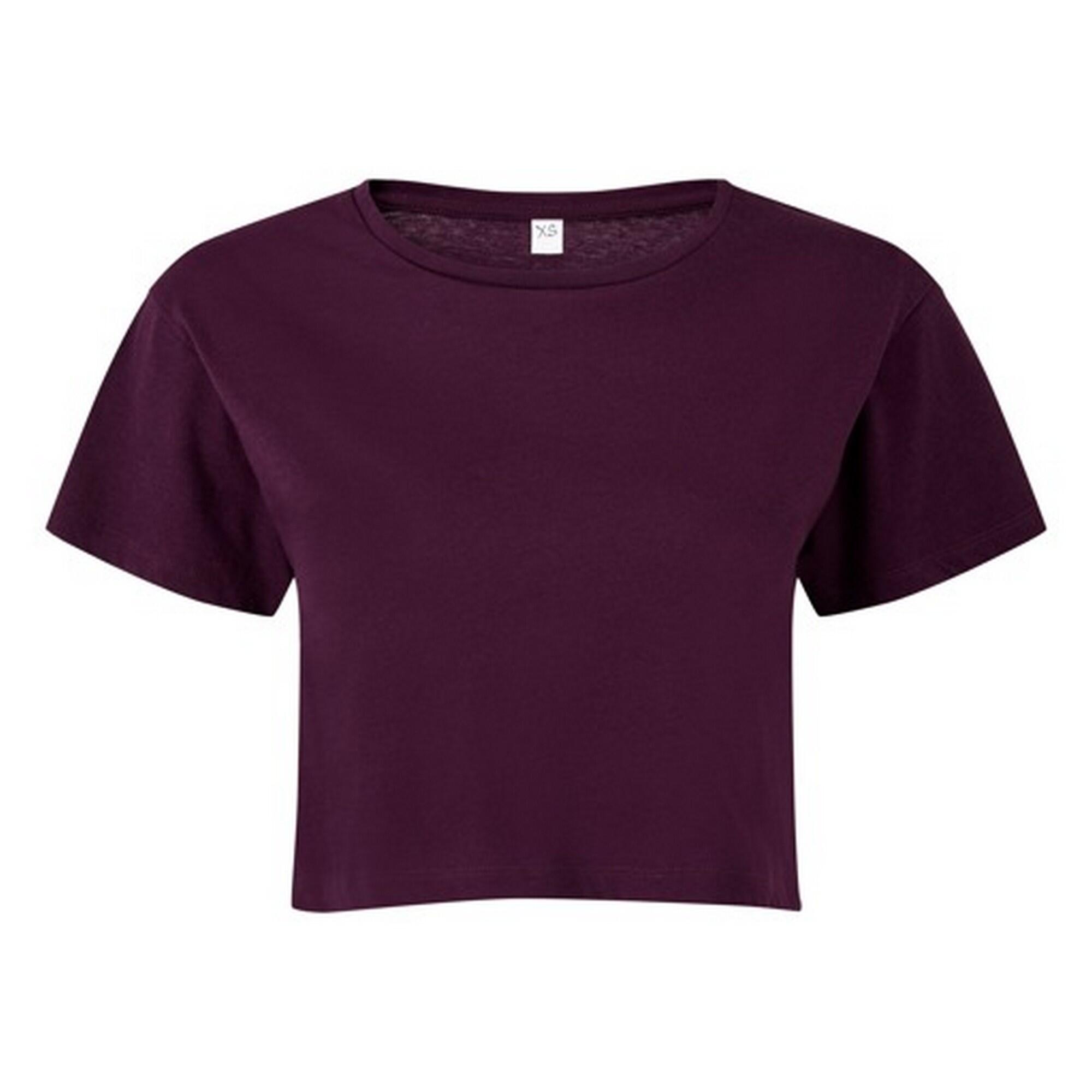 TRIDRI Womens/Ladies Crop Top (Mulberry)