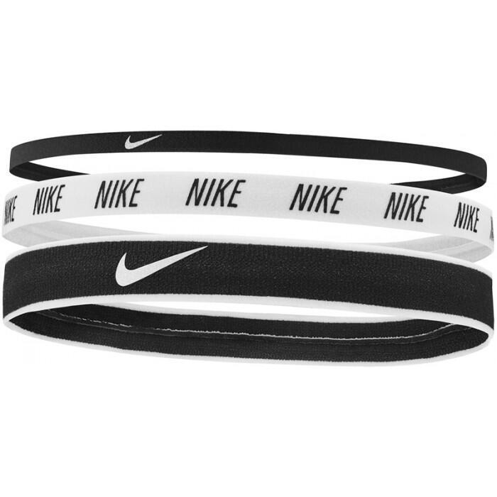 NIKE HEADBANDS MIXED WIDTH ( 3 PACK ) - BLACK / WHITE