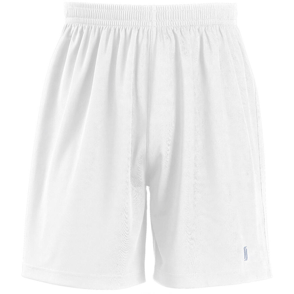 SOL'S Mens San Siro 2 Sport Shorts (White)
