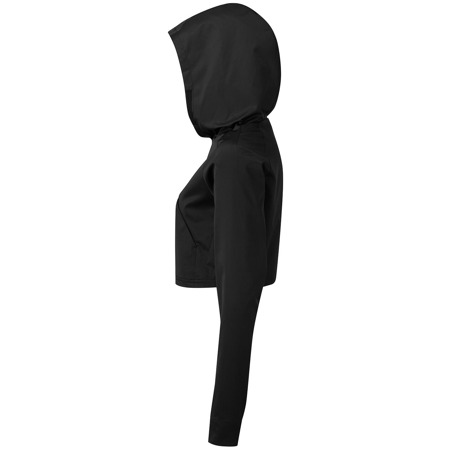 Womens/Ladies Cropped Jacket (Black) 3/5