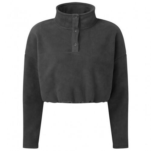 Women's short fleece top (Dark grey)