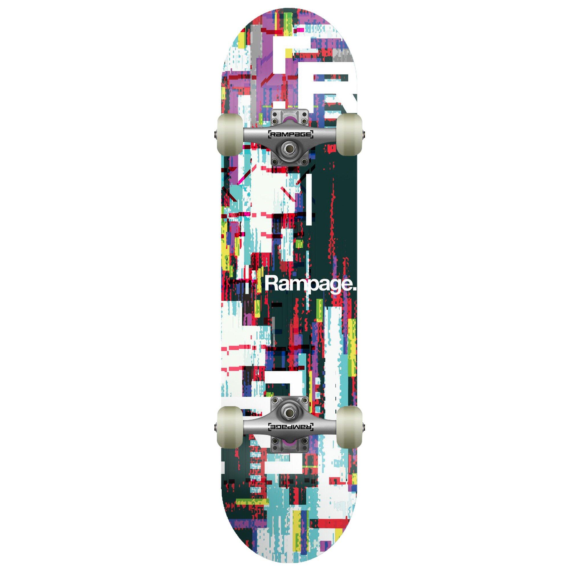 RAMPAGE Rampage Glitch Flicker Complete Skateboard - 8"