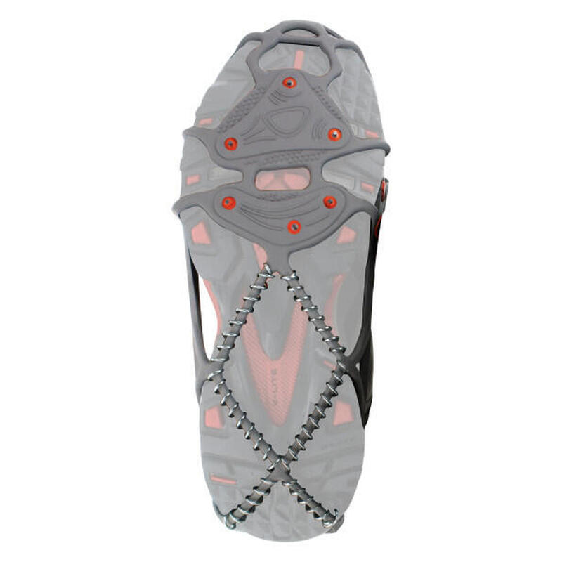 YAKTRAX Crampons yaktrax run antidérapant gris rouge Chaussures Tra