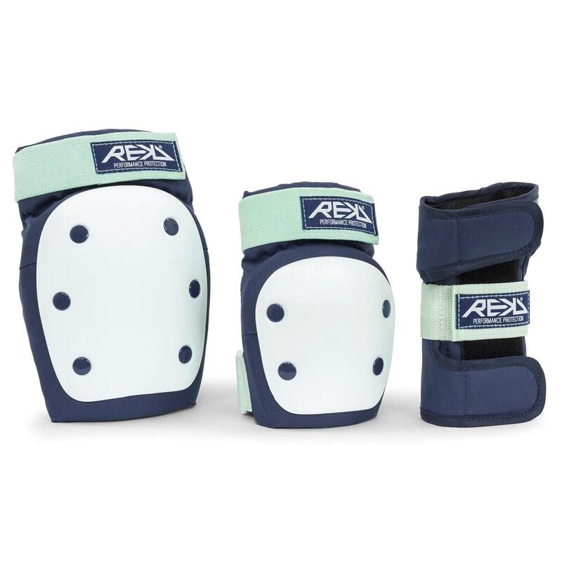 Set di protezioni per ginocchia / gomiti / polsi per impieghi gravosi blu-XS