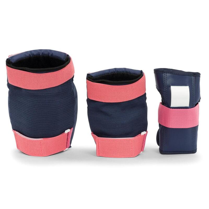 Set di protezioni per ginocchia / gomiti / polsi rosa-XS