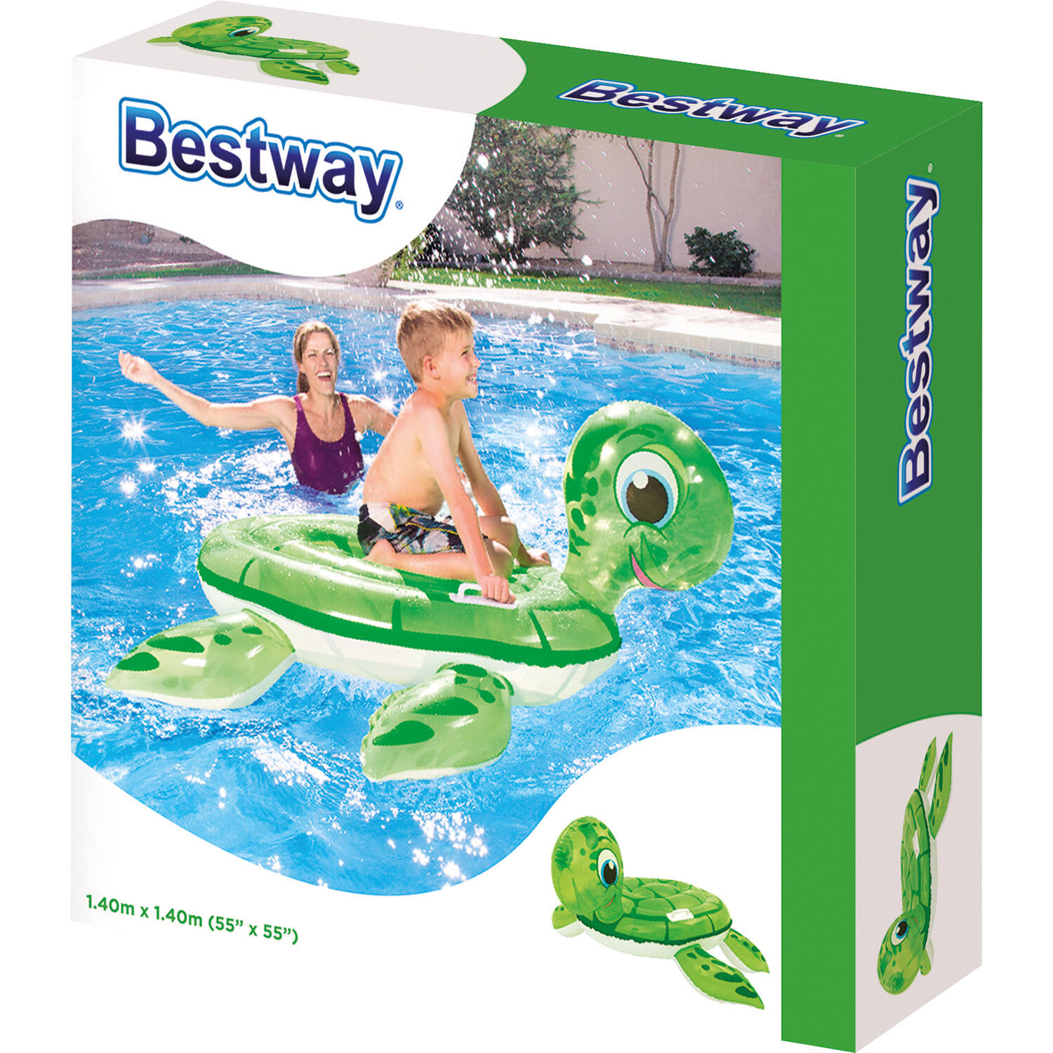 Bouée gonflable piscine Bestway Tortue 140x140cm 2/5