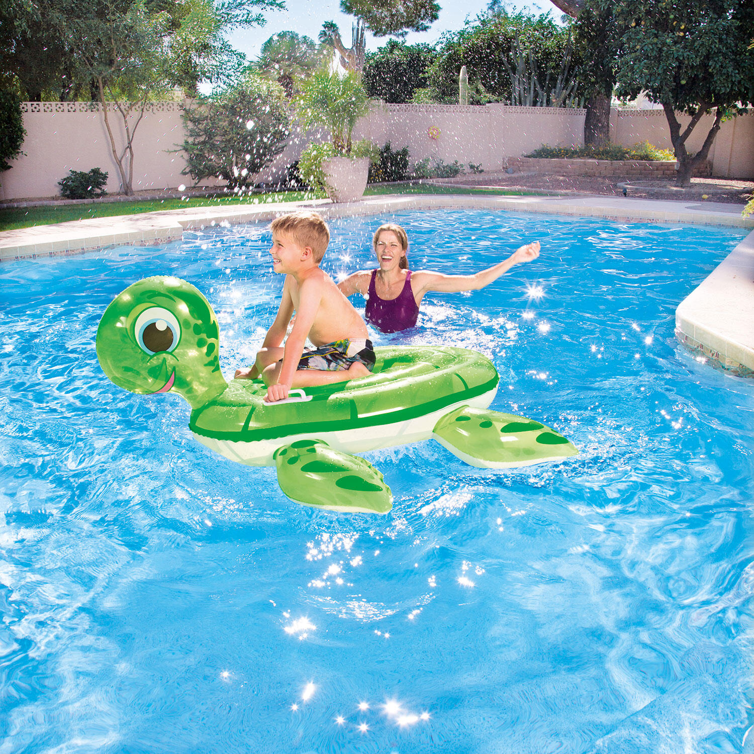 Bouée gonflable piscine Bestway Tortue 140x140cm 4/5