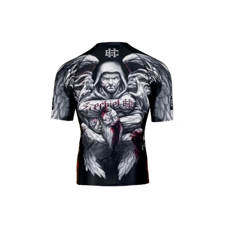 Rashguard fitness męski z krótkim rękawem EXTREME HOBBY EZECHIEL