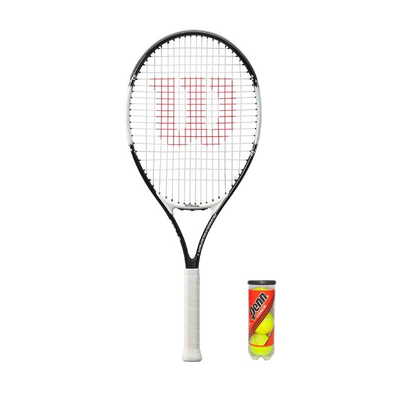 Wilson Federer 26" Junior Tennis Racket & 3 Tennis Balls
