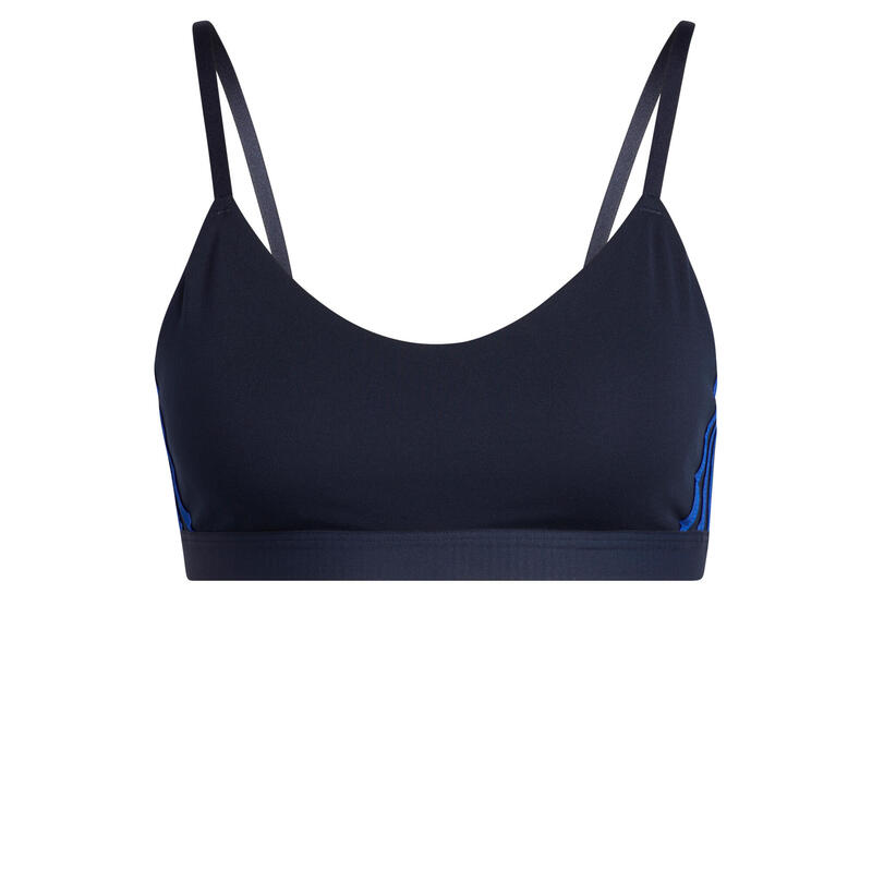All Me 3-Stripes Sports Bra - Legend Ink/Bold Blue