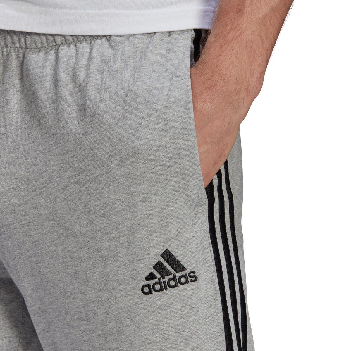 Broek adidas Essentials Single Jersey Tapered Open Hem, Grijs, Mannen 4/6