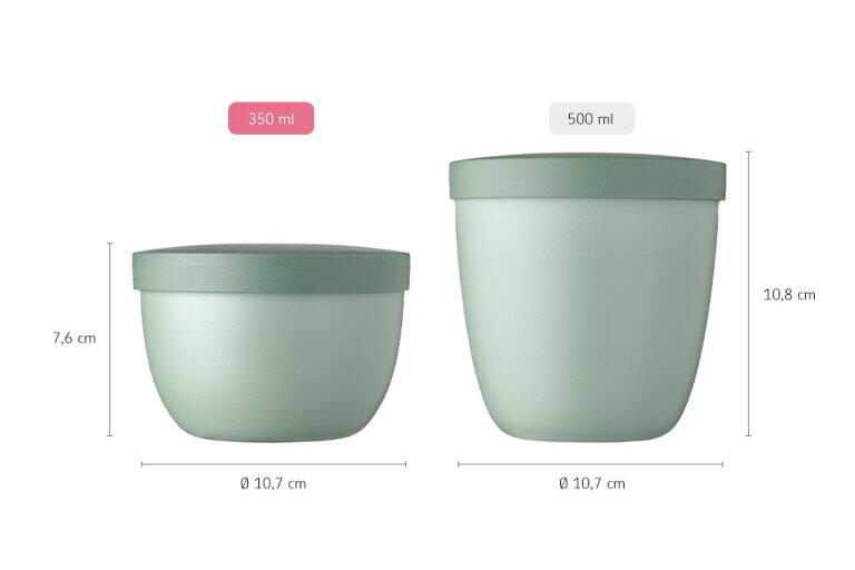 Mepal Ellipse 350 ml Snackpot - Nordic sage 3/6