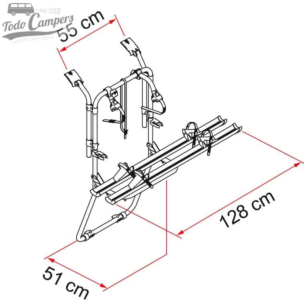 Portabicicletas Fiamma Carry Bike para Trafic Vivaro Primastar NV300 Talento 2/5