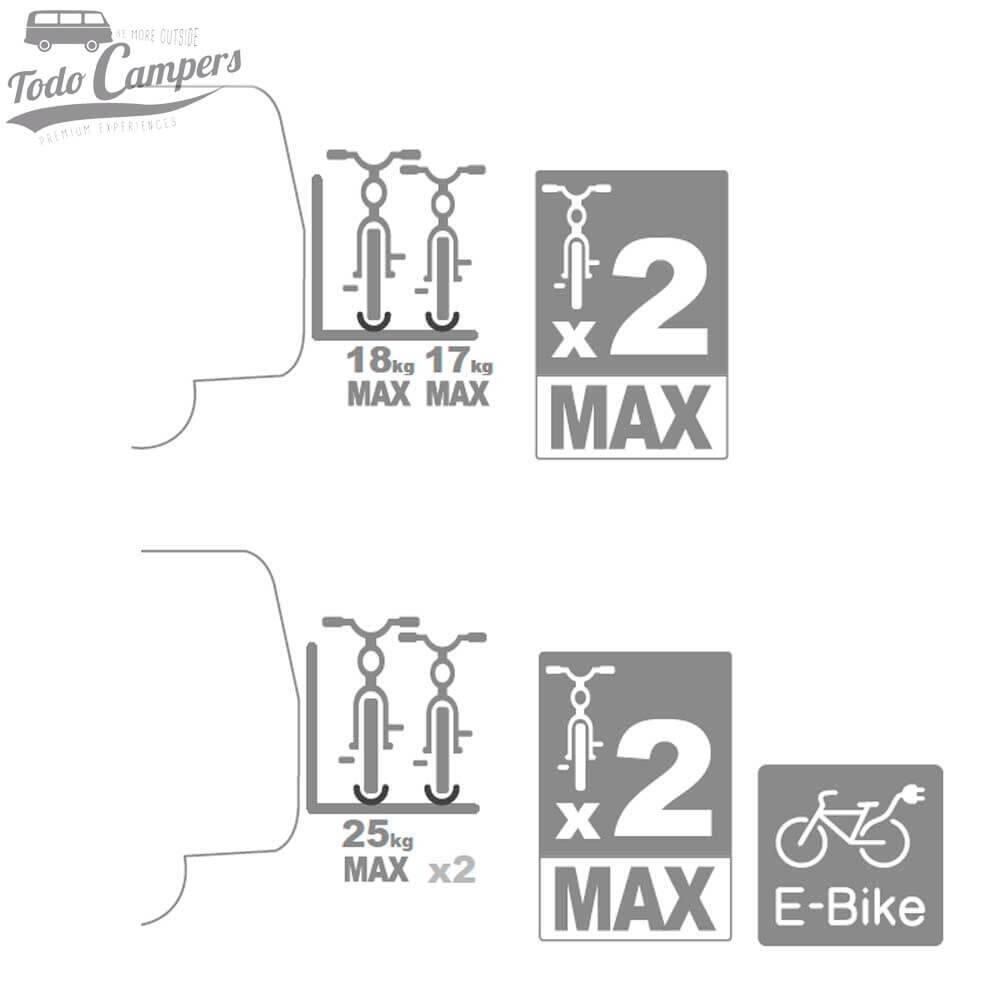 Portabicicletas Fiamma Carry Bike para Trafic Vivaro Primastar NV300 Talento 4/5
