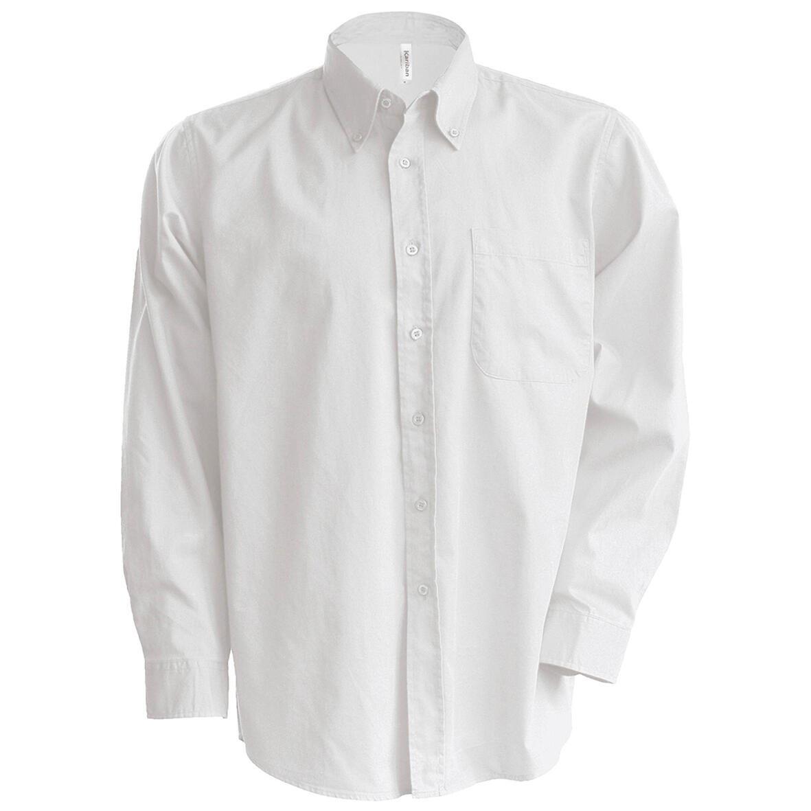 Camicia Manica Lunga Classica Uomo Kariban Bianco 2/2
