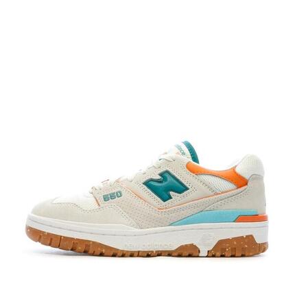 Zapatillas New Balance BB550 Beige/Naranja para Mujer
