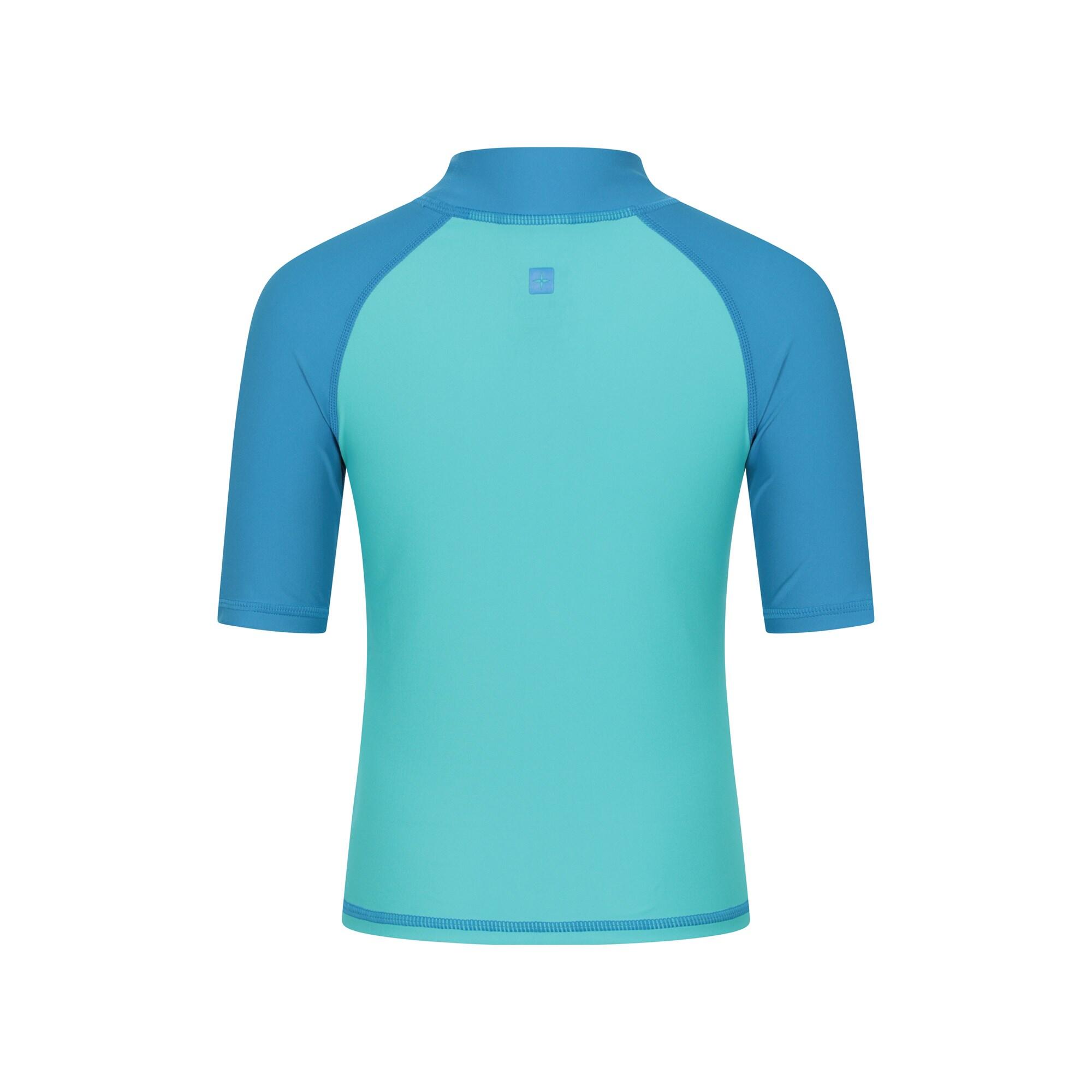 Mountain Warehouse Rash Vest Enfant SPF50+ Traitement Coutures Flatlock Natation 3/4