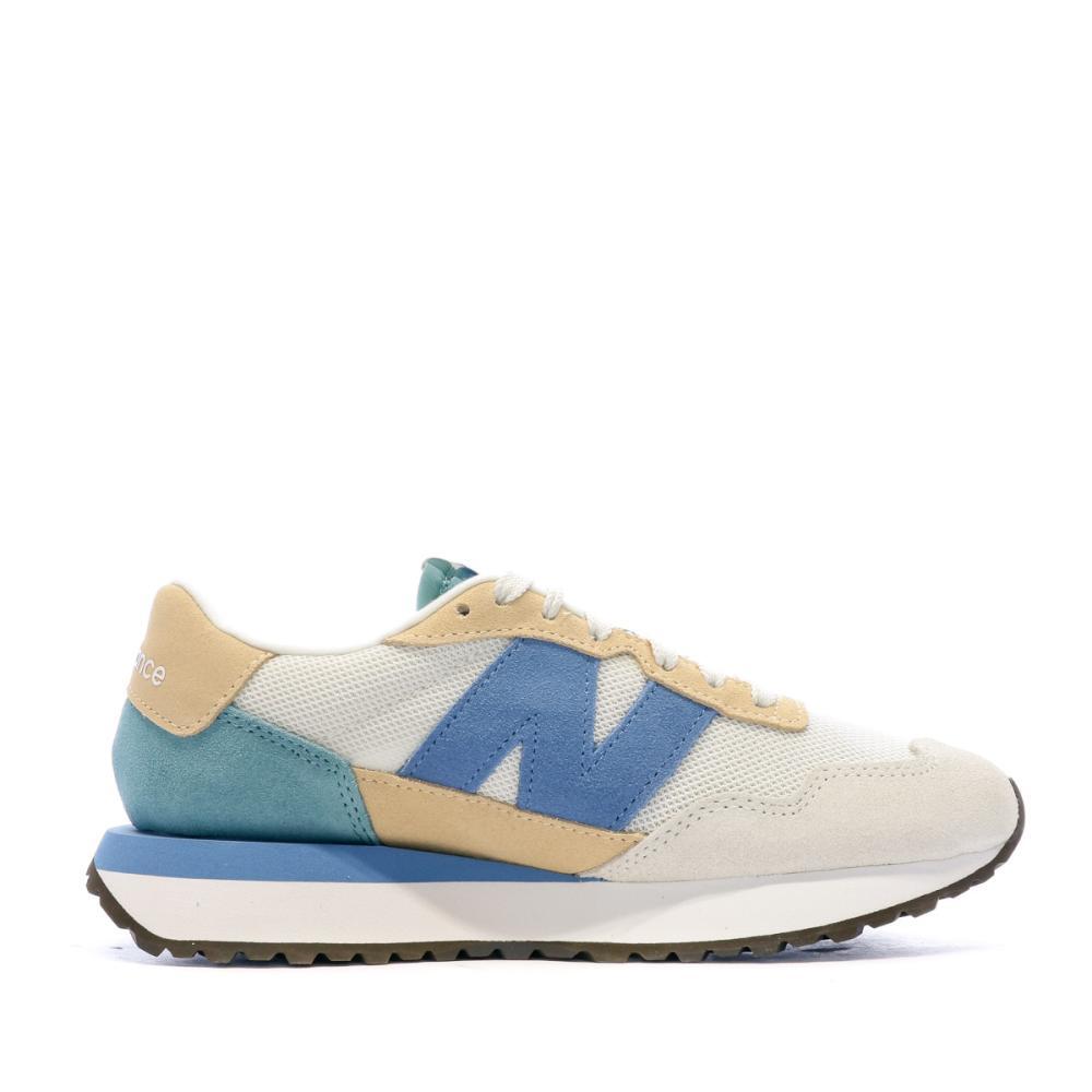WS237 Baskets Beige/Bleu Femme New Balance 2/7