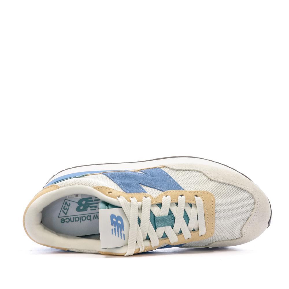 WS237 Baskets Beige/Bleu Femme New Balance 4/7