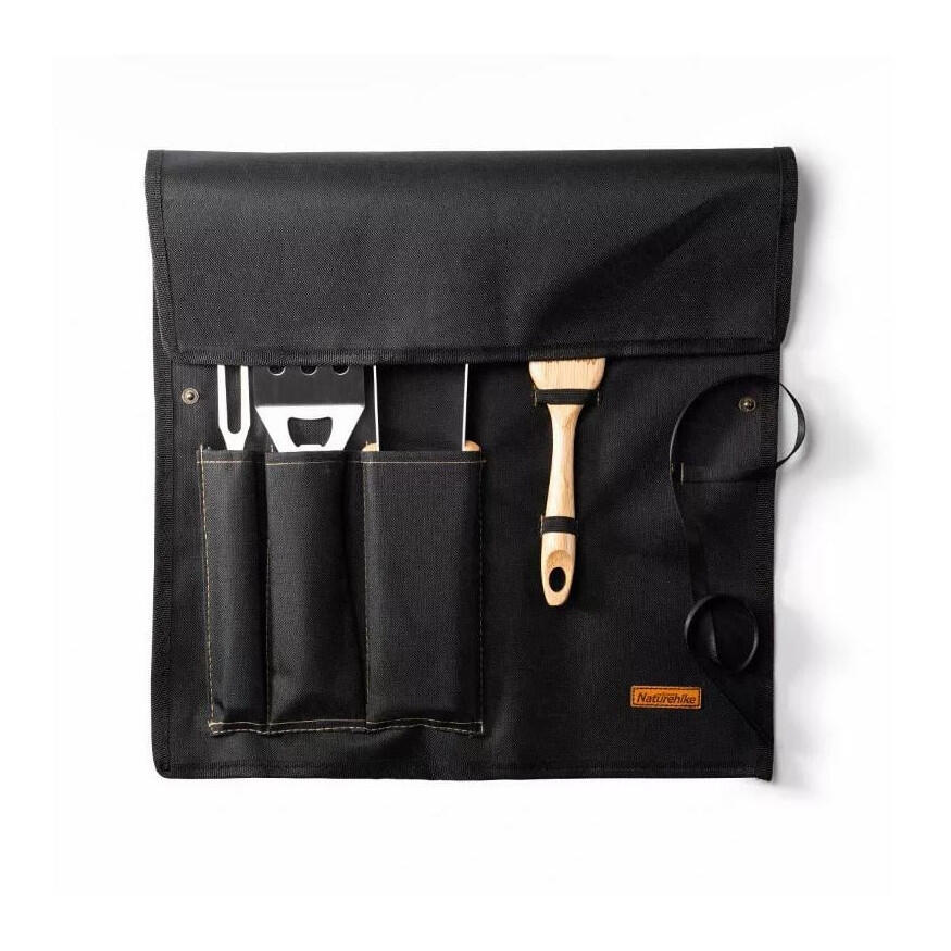 Naturehike Barbecue tool set - Stainless steel & wood 2/6