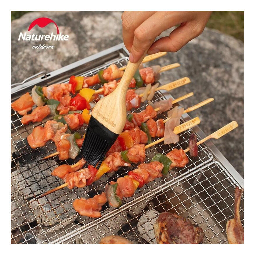 Naturehike Barbecue tool set - Stainless steel & wood 5/6