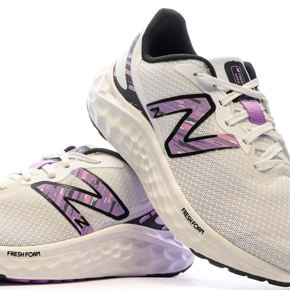 New Balance Fresh Foam Arishi Dames Hardloopschoenen Wit/Paars 7/7