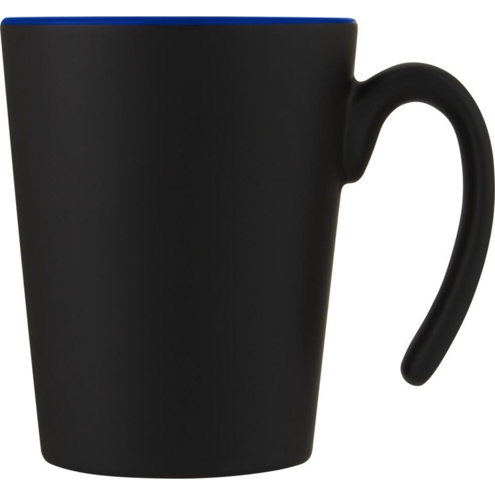 Ceramic 360ml Tazza Bullet Oli Nero Tinta Unita Blu 2/3