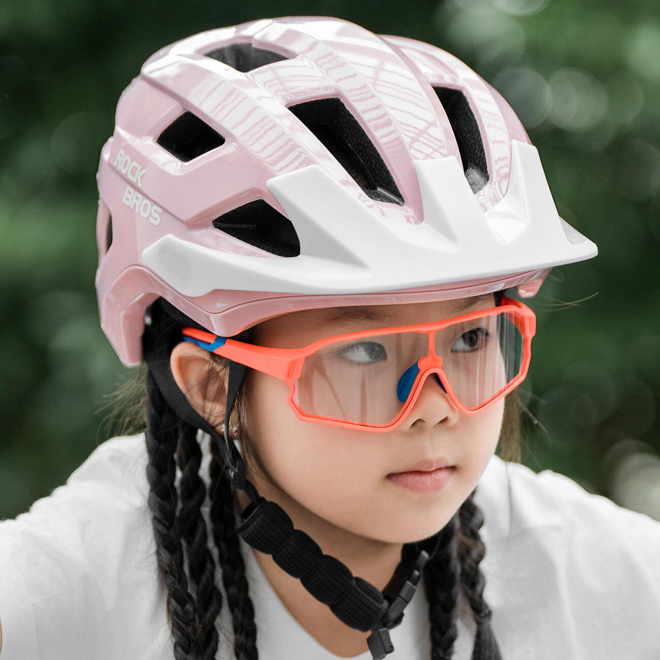 Casco da bicicletta Rockbros per giovani con visiera rimovibile 5/7