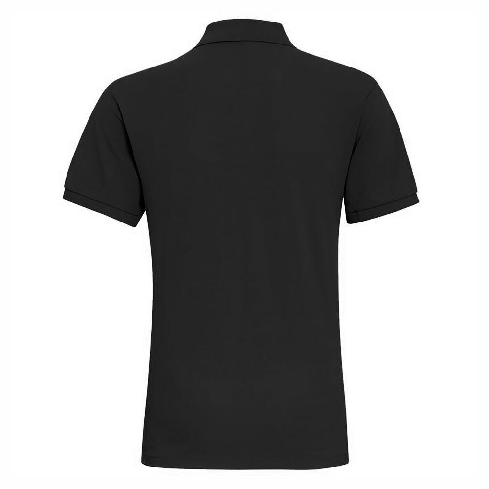 Polo Uni Manches Courtes Homme (Noir Chiné) 2/4