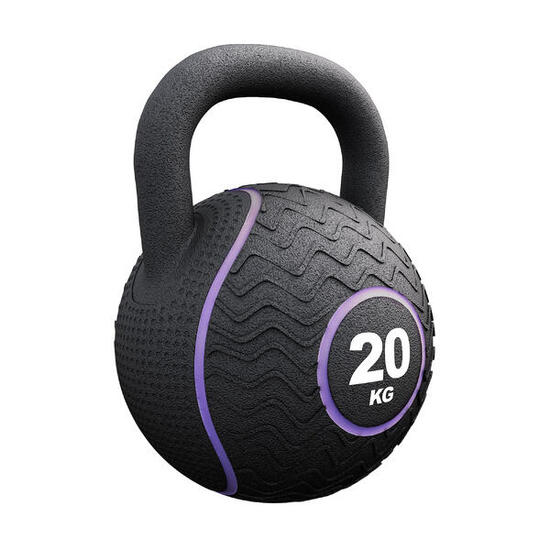 Kettlebell caoutchouc 4–20 kg | Protection sols | Entraînement fonctionnel