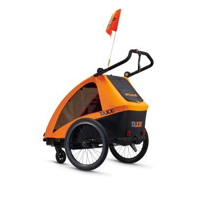 taXXi PRO remorque de vélo pour enfants pour deux - Orange 3/7