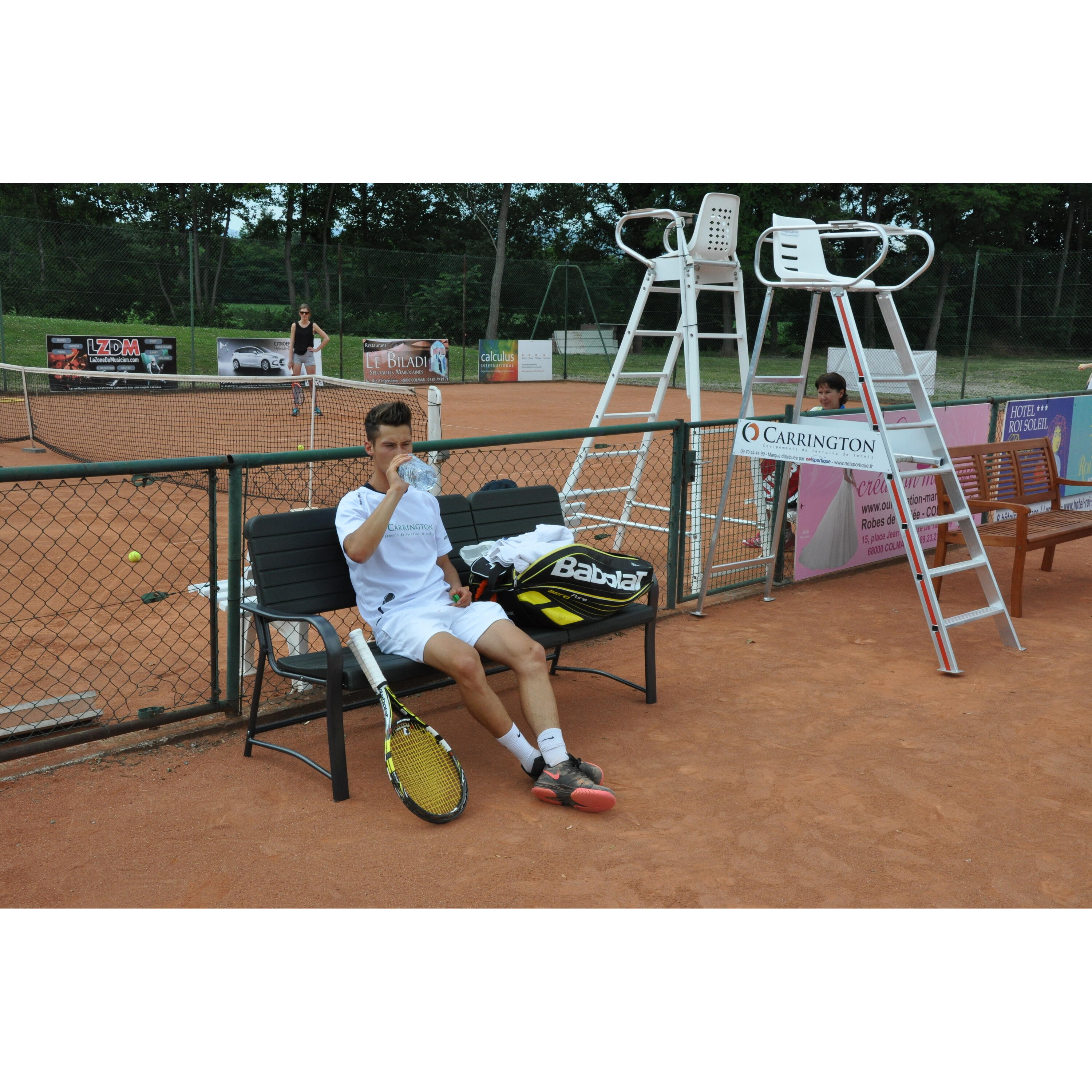 Banco para partidos de tenis - 1,60 m Carrington 5/7
