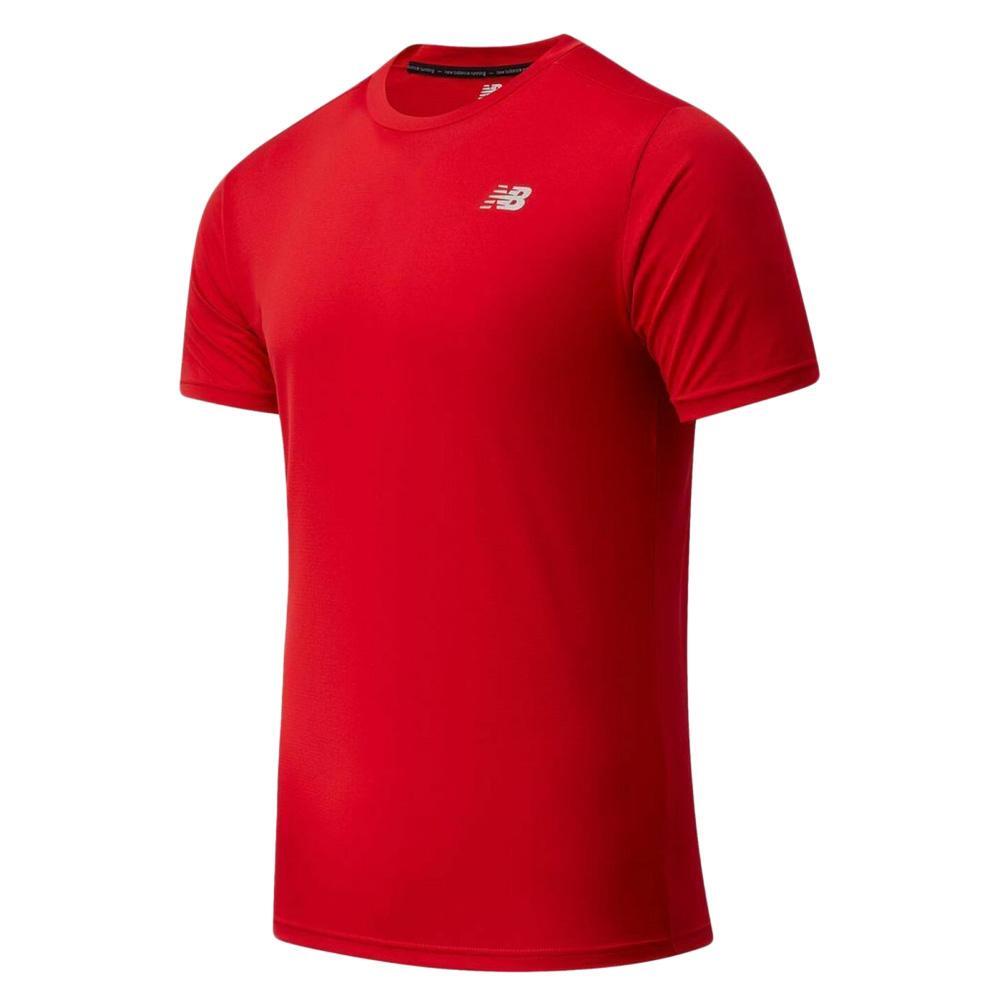 T-shirt Rouge Homme New Balance Core Run 1/2
