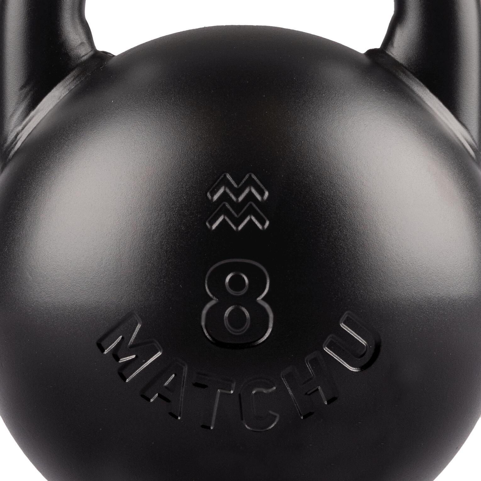 Competition Kettlebell 8 kg Staal - Zwart - 28cm - Ø 21cm - Staal 7/7