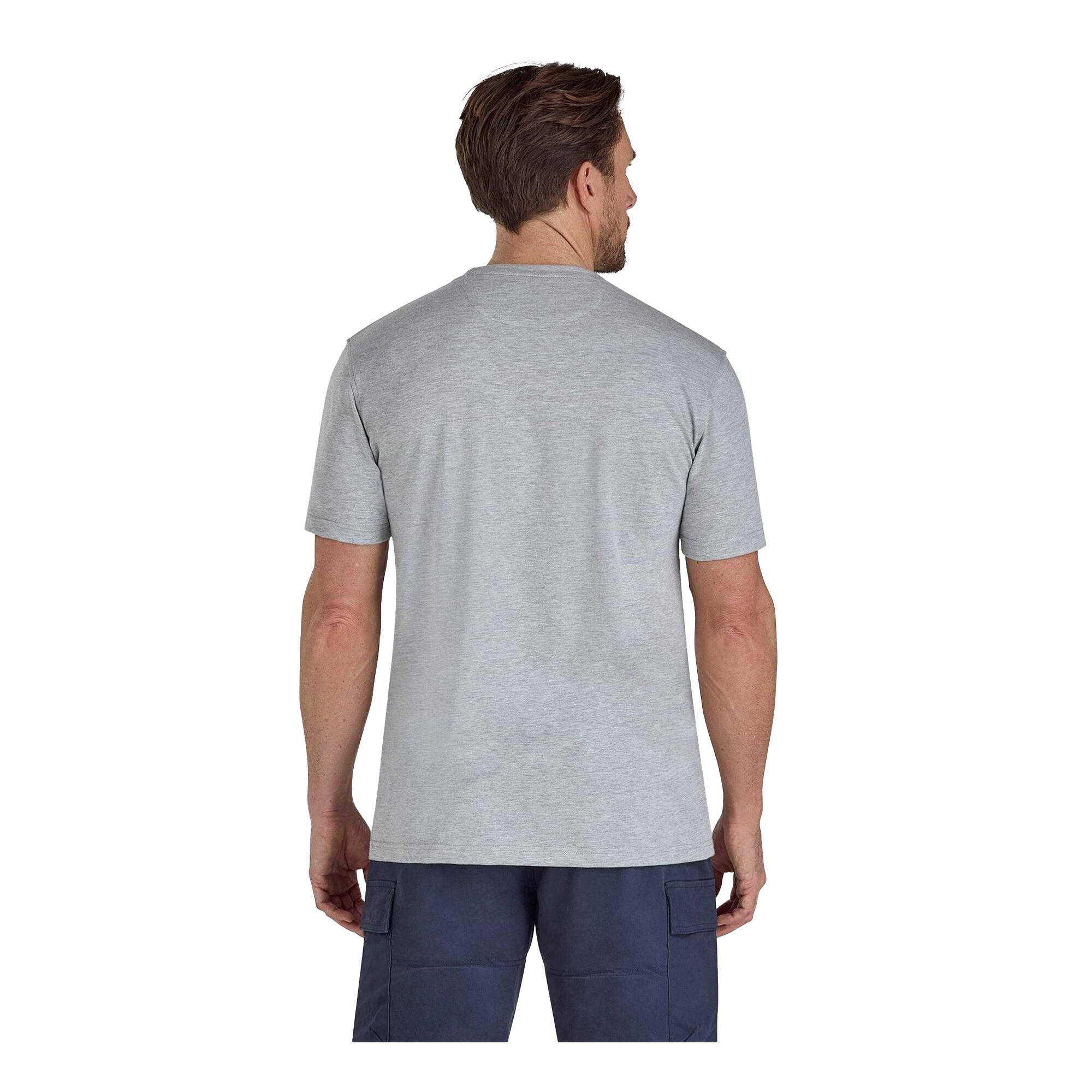 TShirt für , bestickt Herren Grau meliert 2/4