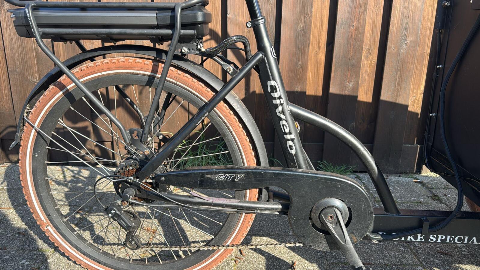 Bakfiets elektrisch Qivelo - 500Wh, 7 versnellingen 2/4