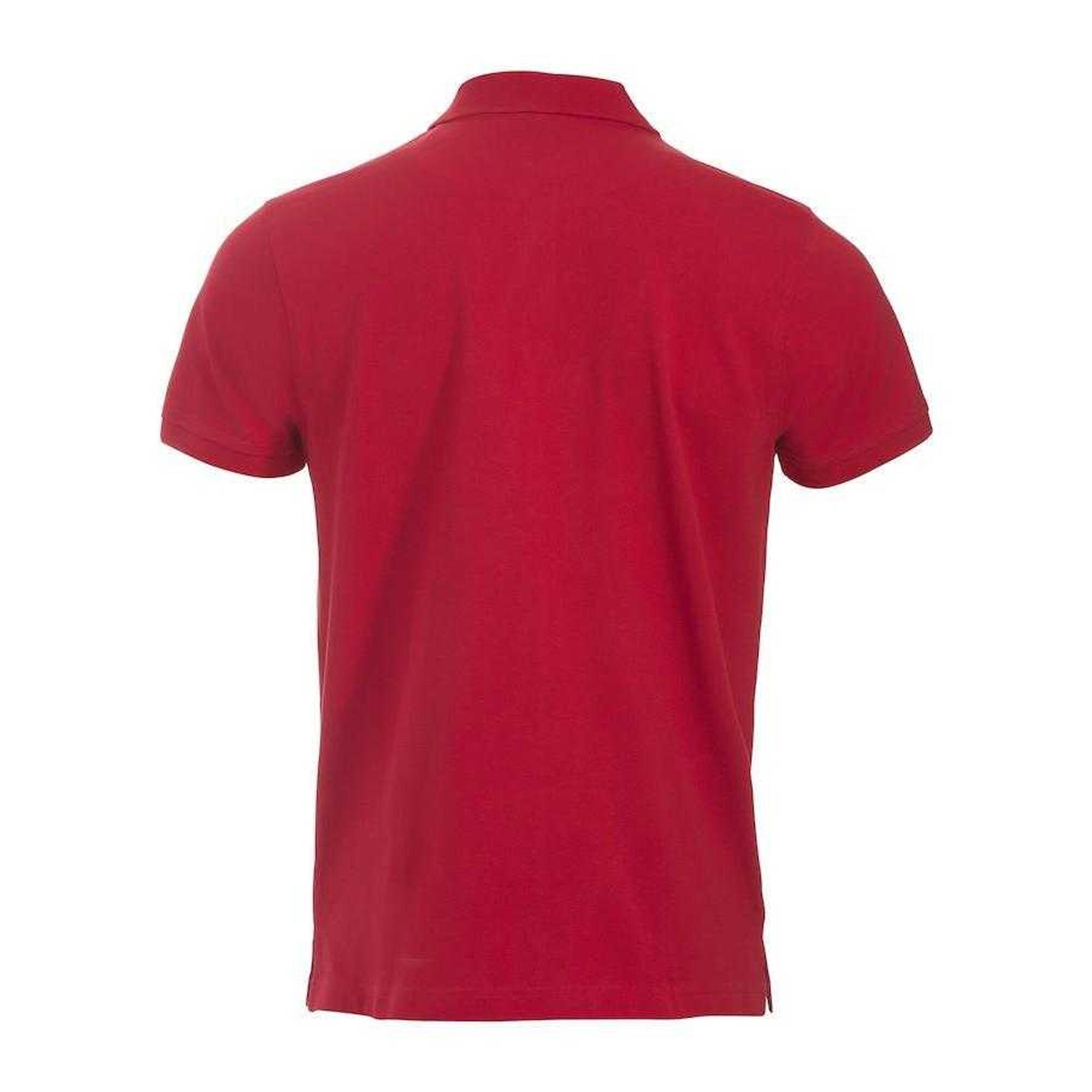 Classic Lincoln Maglietta Polo Uomo Clique Rosso 2/3
