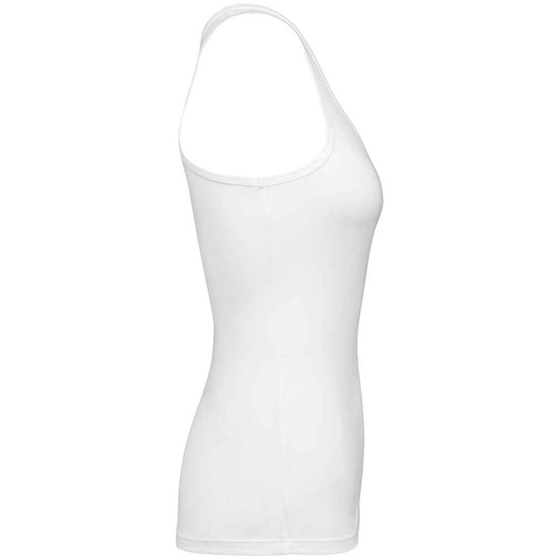Ärmelloses Oberteil für Damen Weiß 3/3