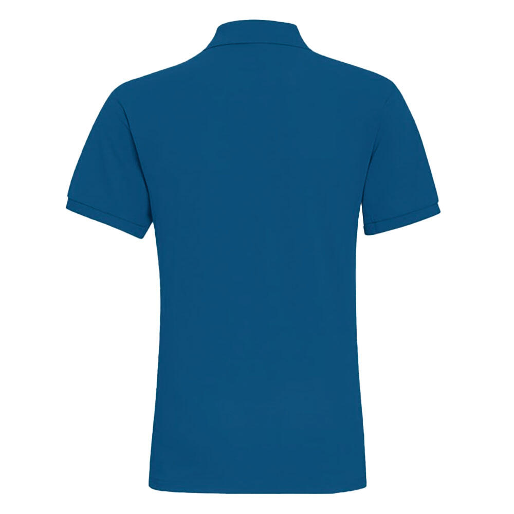 Mens Plain Short Sleeve Polo Shirt (Peacock) 2/4