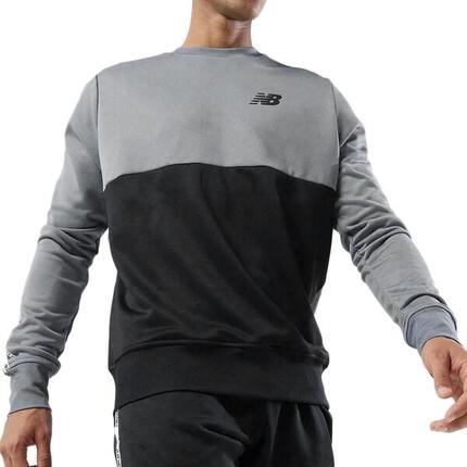 New Balance Herren Trainings-Sweatshirt Grau/Schwarz